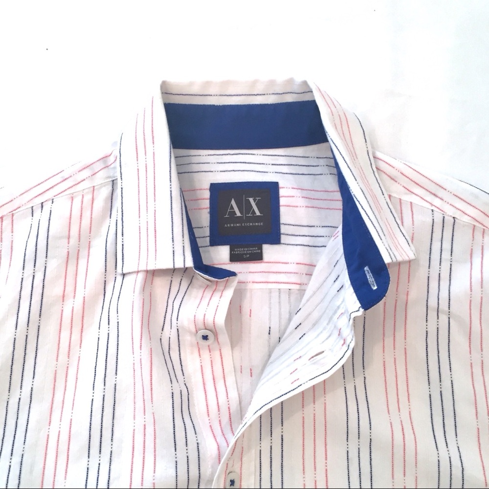 AX Men’s white long sleeve button down NWT